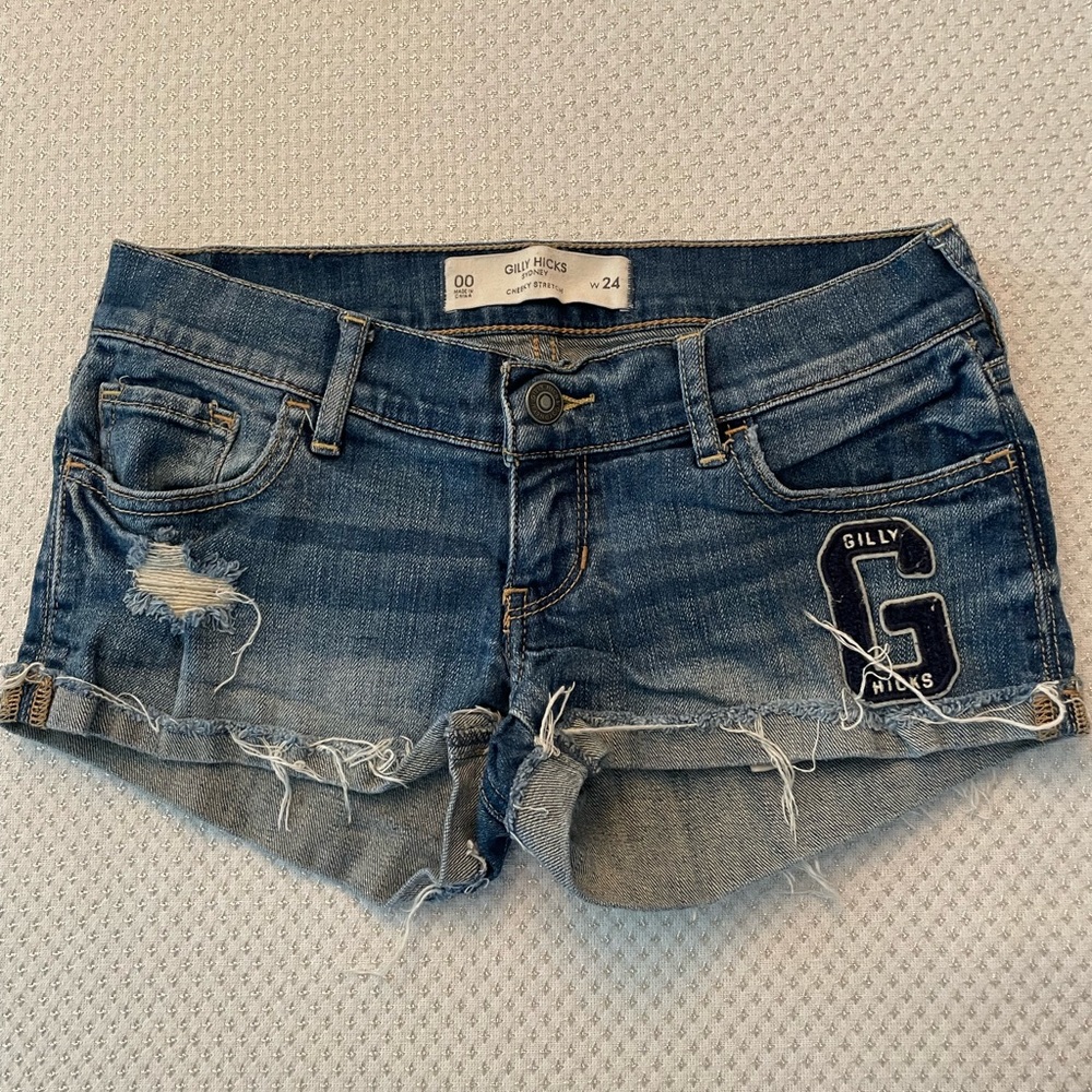 Gilly Hicks cheeky stretch jean shorts